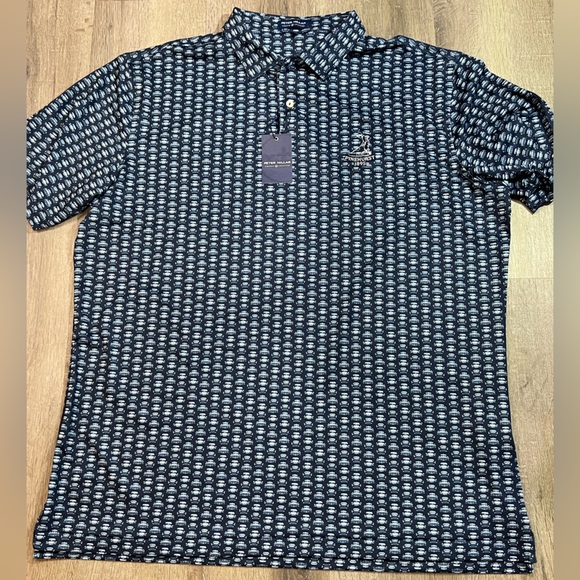 Peter Millar Other - NWT XL Peter Millar Crown Crafted Pinehurst CC PGA US Open Car Pattern Navy Polo
